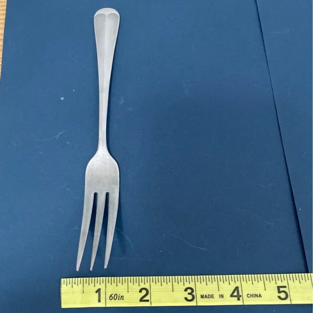 Vtg Rogers Jefferson  Manor Pattern Dinner Fork Round Soup Spoon Stainless Japan